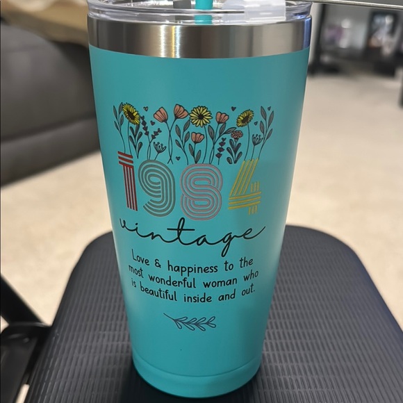 Teal Vintage 1984 Tumbler - Picture 1 of 3